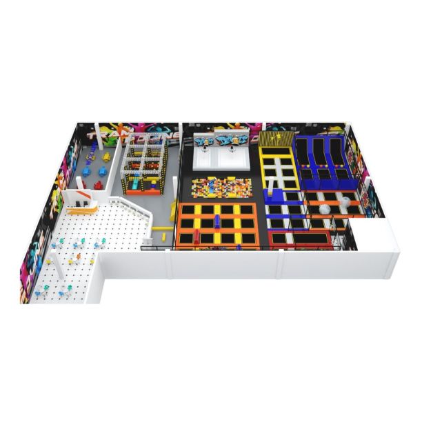 Amenajare la cheie parc de trambuline Color Run, 3-12 ani