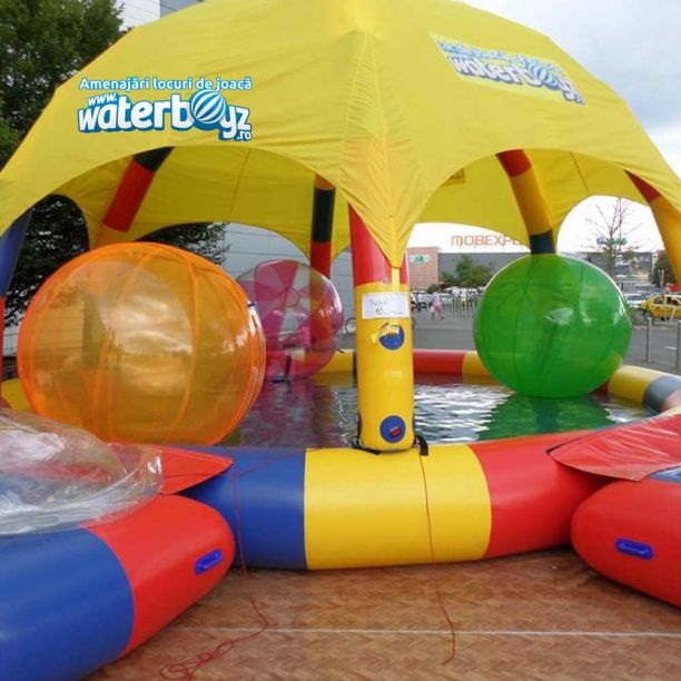 Bila gonflabila de mers pe apa 1.8 m x 1 mm PVC VERDE