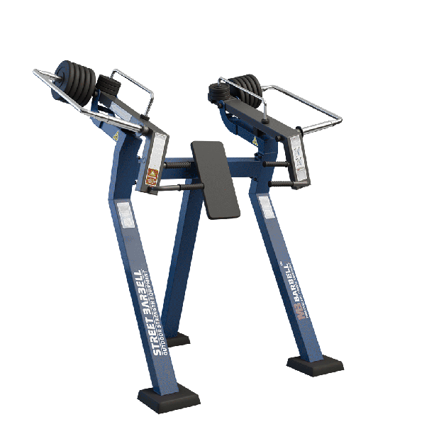 Presa verticala fitness de exterior Standard Model 2, 135x198x206 cm, otel