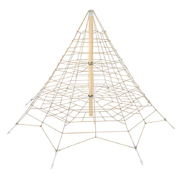 Sistem de catarare pentru copii Piramida din lemn Robinia Parc, 3+ ani, 700x700x450 cm