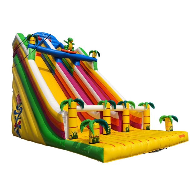 Tobogan gonflabil profesional Dino cu doua pante 12x6x10 cu garantie 12 luni