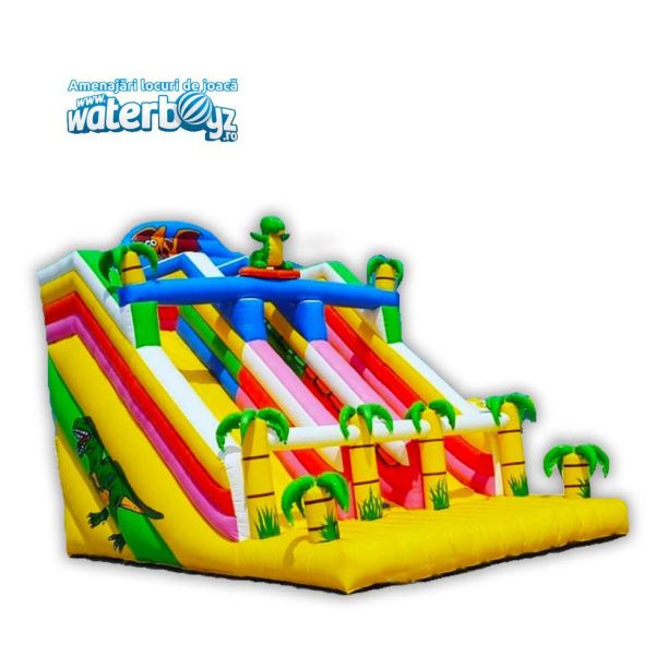 Tobogan Gonflabil Dino cu doua pante 14*6*10