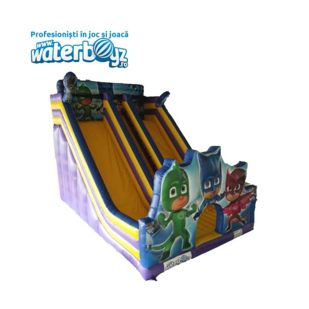 Tobogan gonflabil profesional Eroii in Pijama cu garantie 12 luni