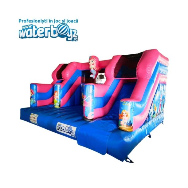 Tobogan gonflabil profesional Little Mermaid cu garantie 12 luni
