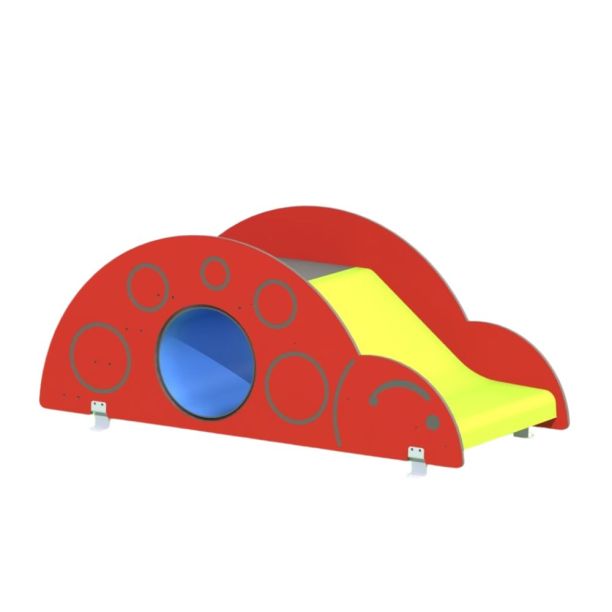 Tobogan cu tunel Ladybug, 0-3 ani, 188x88x81 cm