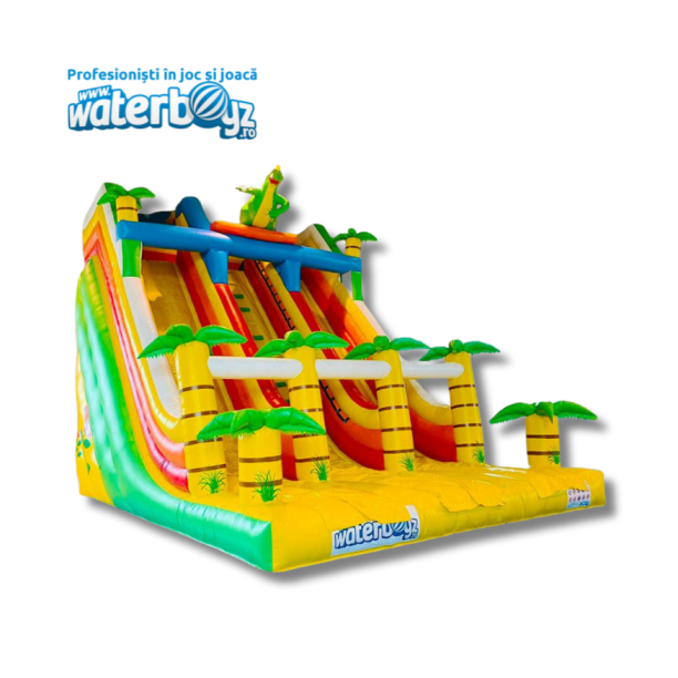 Inchiriere Tobogan Gonflabil Dino cu doua pante