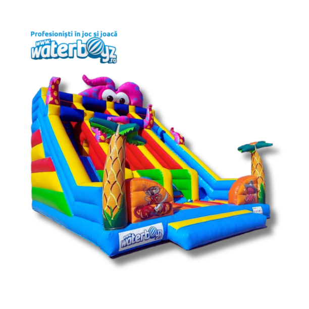 Inchiriere Tobogan gonflabil Dublu Caracatita, pentru perioada de 1-3 luni sau 4-6 luni