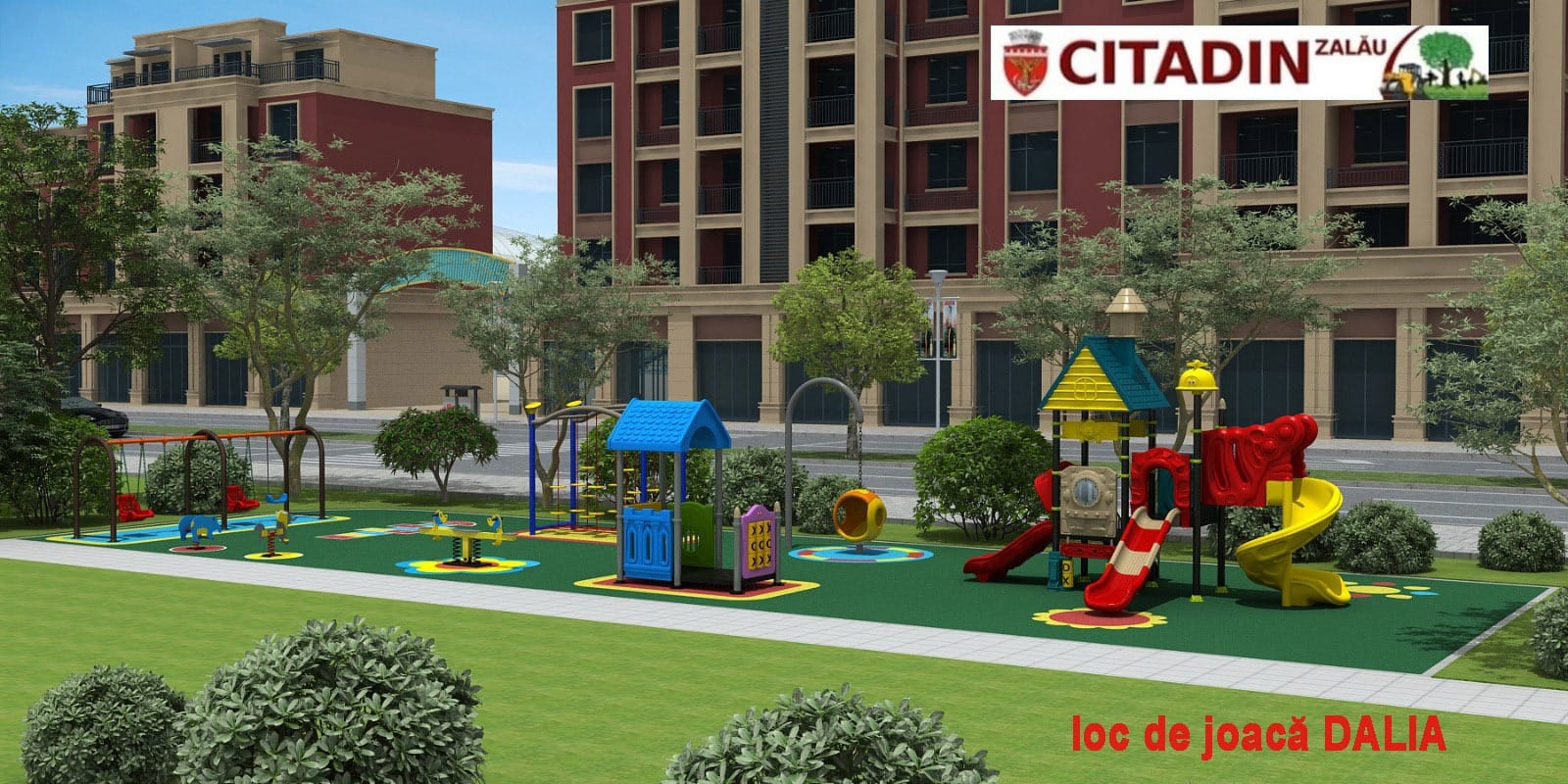 Amenajare complex de joaca exterior Primaria Zalau, Salaj
