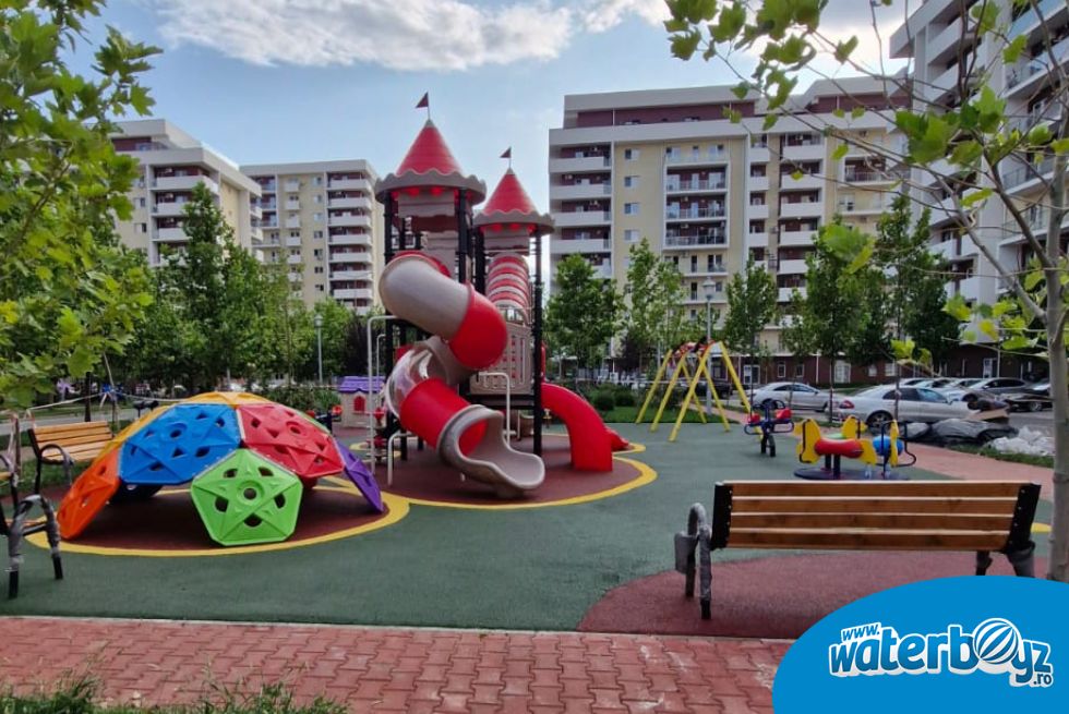 Amenajare loc de joaca de exterior Complex Rezidential Grand Kristal, Bucuresti