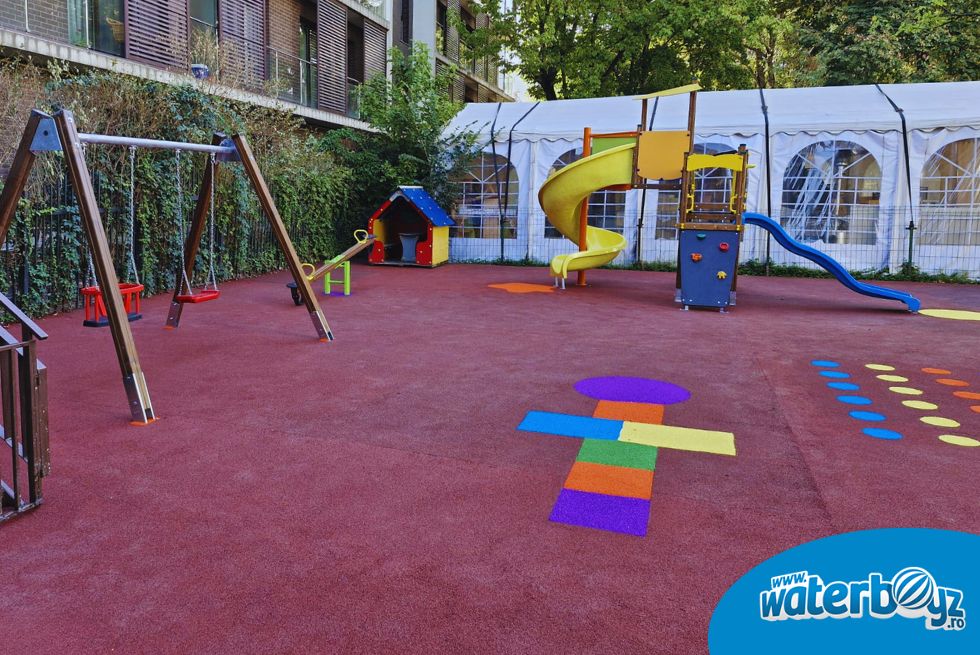 Designing outdoor playground Mavrogheni Kindergarten, Bucharest