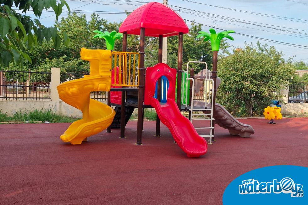 Arraning outdoor playground Mircea Voda Kindergarten, Calarasi