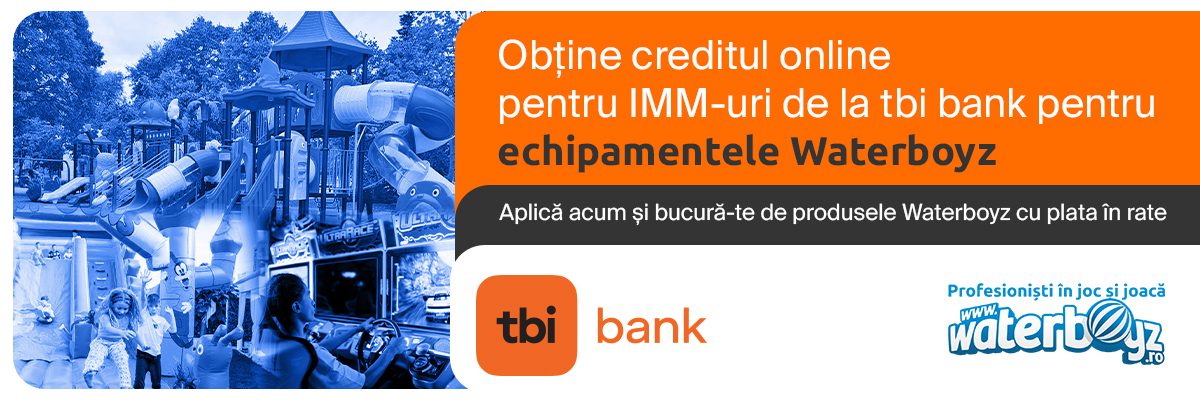 Echipamente pentru locuri de joaca cu credit tbi bank